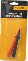 Fluke - Black/Red Electrical Test Equipment Probe - Use with TL22, TL24 Test Leads - Apex Tool & Supply