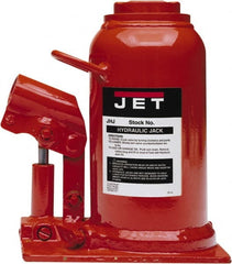 Jet - Manual Bottle, Screw, Ratchet & Hydraulic Jacks Type: Hydraulic Bottle Jack Load Capacity (Ton): 12-1/2 (Inch) - Apex Tool & Supply