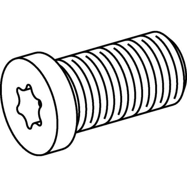 Kennametal - Hex Socket for Indexables - M6x1 Thread, For Use with Shims - Apex Tool & Supply