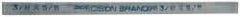 Precision Brand - 12" Long x 5/8" High x 3/8" Wide, Zinc-Plated Key Stock - Low Carbon Steel - Apex Tool & Supply
