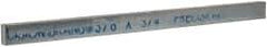 Precision Brand - 12" Long x 3/4" High x 3/8" Wide, Zinc-Plated Key Stock - Low Carbon Steel - Apex Tool & Supply