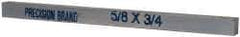 Precision Brand - 12" Long x 3/4" High x 5/8" Wide, Zinc-Plated Key Stock - Low Carbon Steel - Apex Tool & Supply
