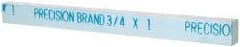 Precision Brand - 12" Long x 1" High x 3/4" Wide, Zinc-Plated Key Stock - Low Carbon Steel - Apex Tool & Supply