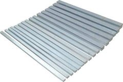 Precision Brand - 12" Long, Zinc-Plated Key Stock Assortment - Low Carbon Steel - Apex Tool & Supply