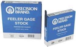 Precision Brand - 0.017 Inch Thick x 25 Ft. Long x 1/2 Inch Wide, Feeler Stock Roll - High Carbon Steel - Apex Tool & Supply