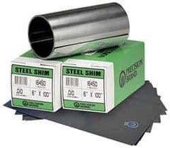 Precision Brand - 5 Ft. Long x 6 Inch Wide x 0.006 Inch Thick, Roll Shim Stock - Stainless Steel - Apex Tool & Supply