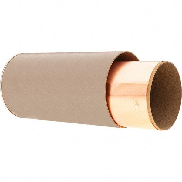 Precision Brand - 100 Inch Long x 6 Inch Wide x 0.001 Inch Thick, Roll Shim Stock - Copper - Apex Tool & Supply