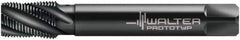 Walter-Prototyp - 3/4-14 NPT, 30° Helix, 5 Flutes, Modified Bottoming Chamfer, Oxide Finish, Cobalt, Spiral Flute Pipe Tap - Right Hand Flute, 29/32" Shank Diam, 1.024" Thread Length, 11/16" Square Size, Series A25563 - Apex Tool & Supply