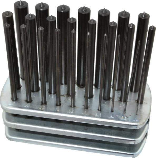 Spellmaco - 25 Piece, 1 to 13mm, Transfer Punch Set - Apex Tool & Supply