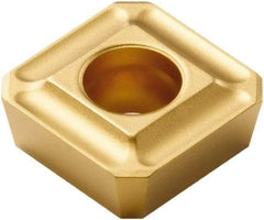 Seco - SPMX0903 75 Grade F40M Carbide Milling Insert - TiAlN/TiN Finish, 1/8" Thick, 3/8" Inscribed Circle - Apex Tool & Supply