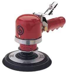 Chicago Pneumatic - 10,000 OPM, 18 CFM Air Consumption, Palm Air Orbital Sander - Round Pad, 1/4" Inlet - Apex Tool & Supply