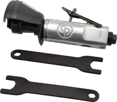 Chicago Pneumatic - 2-7/8" Wheel Diam, 20,000 RPM, Pneumatic Cutoff & Cutoff-Grinder Tool - Straight Handle, 1/4" Inlet - Apex Tool & Supply