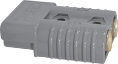 Made in USA - 1/0 AWG, 600 V, 175 A, Battery Connector - Gray - Apex Tool & Supply