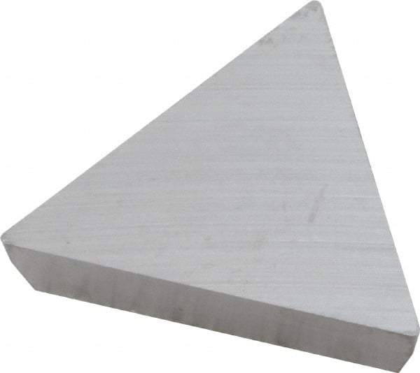 Kennametal - TPG431 Grade K68 Carbide Turning Insert - Uncoated, 60° Triangle, 1/2" Inscr Circle, 3/16" Thick, 1/64" Corner Radius - Apex Tool & Supply
