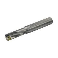 Allied Machine and Engineering - 2.83" Max Drill Depth, 2.25xD, 32mm Diam, Indexable Insert Drill - 1 Insert, 1-1/2" Shank Diam, Straight Shank - Apex Tool & Supply