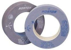 Norton - 20" Diam x 12" Hole x 8" Wide Centerless & Cylindrical Grinding Wheel - 60 Grit, Aluminum Oxide, Type 1, Medium Grade, Vitrified Bond, No Recess - Apex Tool & Supply