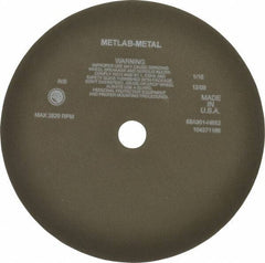 Norton - 12" 90 Grit Aluminum Oxide Cutoff Wheel - 1/16" Thick, 1-1/4" Arbor, 3,820 Max RPM, Use with Angle Grinders - Apex Tool & Supply