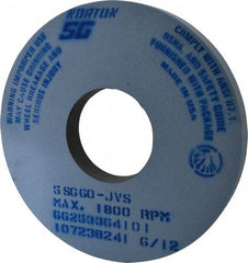 Norton - 14" Diam x 5" Hole x 1-1/2" Thick, J Hardness, 60 Grit Surface Grinding Wheel - Ceramic, Type 1, Medium Grade, 1,800 Max RPM, Vitrified Bond, No Recess - Apex Tool & Supply
