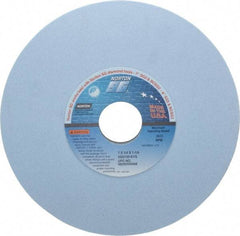 Norton - 7" Diam x 1-1/4" Hole x 1/4" Thick, K Hardness, 100 Grit Surface Grinding Wheel - Ceramic, Type 1, Fine Grade, 3,600 Max RPM, Vitrified Bond, No Recess - Apex Tool & Supply