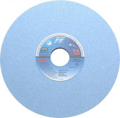 Norton - 8" Diam x 1-1/4" Hole x 1/4" Thick, K Hardness, 60 Grit Surface Grinding Wheel - Ceramic, Type 1, Medium Grade, 3,600 Max RPM, Vitrified Bond, No Recess - Apex Tool & Supply