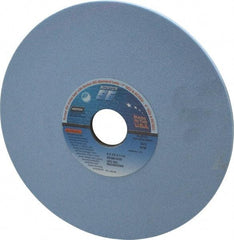 Norton - 8" Diam x 1-1/4" Hole x 1/4" Thick, K Hardness, 80 Grit Surface Grinding Wheel - Ceramic, Type 1, Medium Grade, 3,600 Max RPM, Vitrified Bond, No Recess - Apex Tool & Supply