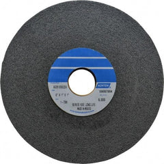 Norton - 6" Diam, 1" Face Width, 1" Center Hole, Medium Grade, Silicon Carbide Deburring Wheel - Convolute, Hard Density 7 Grade, 6,000 RPM - Apex Tool & Supply