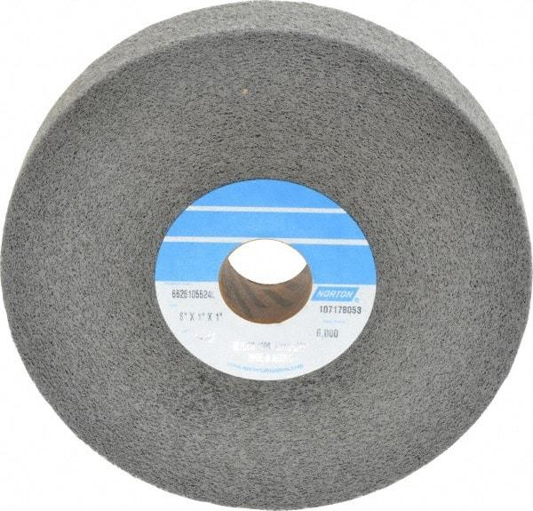 Norton - 6" Diam, 1" Face Width, 1" Center Hole, Fine Grade, Silicon Carbide Deburring Wheel - Convolute, Hard Density 8 Grade, 4,500 RPM - Apex Tool & Supply