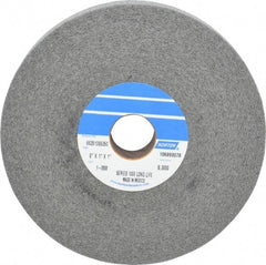 Norton - 6" Diam, 1" Face Width, 1" Center Hole, Medium Grade, Silicon Carbide Deburring Wheel - Convolute, Hard Density 8 Grade, 4,500 RPM - Apex Tool & Supply