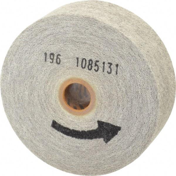 Norton - 6" Diam, 2" Face Width, 1" Center Hole, Medium Grade, Aluminum Oxide Deburring Wheel - Convolute, Hard Density 7 Grade, 4,500 RPM - Apex Tool & Supply