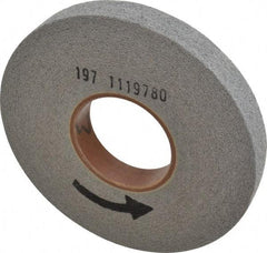 Norton - 8" Diam, 1" Face Width, 3" Center Hole, Medium Grade, Silicon Carbide Deburring Wheel - Convolute, Medium Density 6 Grade, 3,650 RPM - Apex Tool & Supply