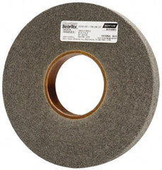 Norton - 8" Diam, 1" Face Width, 3" Center Hole, Medium Grade, Silicon Carbide Deburring Wheel - Convolute, Hard Density 7 Grade, 4,500 RPM - Apex Tool & Supply