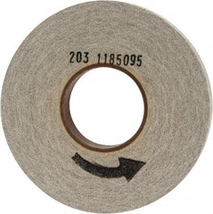 Norton - 8" Diam, 1" Face Width, 3" Center Hole, Fine Grade, Aluminum Oxide Deburring Wheel - Convolute, Hard Density 8 Grade, 3,650 RPM - Apex Tool & Supply