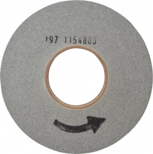 Norton - 8" Diam, 1" Face Width, 3" Center Hole, Medium Grade, Silicon Carbide Deburring Wheel - Convolute, Hard Density 9 Grade, 3,650 RPM - Apex Tool & Supply