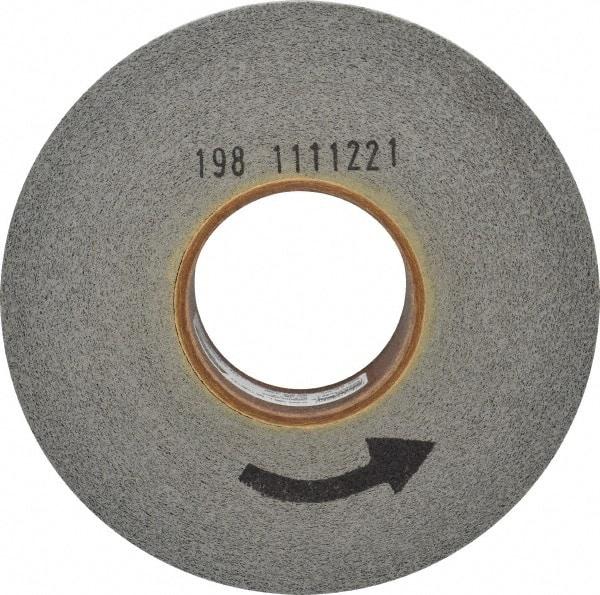 Norton - 8" Diam, 2" Face Width, 3" Center Hole, Fine Grade, Silicon Carbide Deburring Wheel - Convolute, Hard Density 8 Grade, 3,650 RPM - Apex Tool & Supply