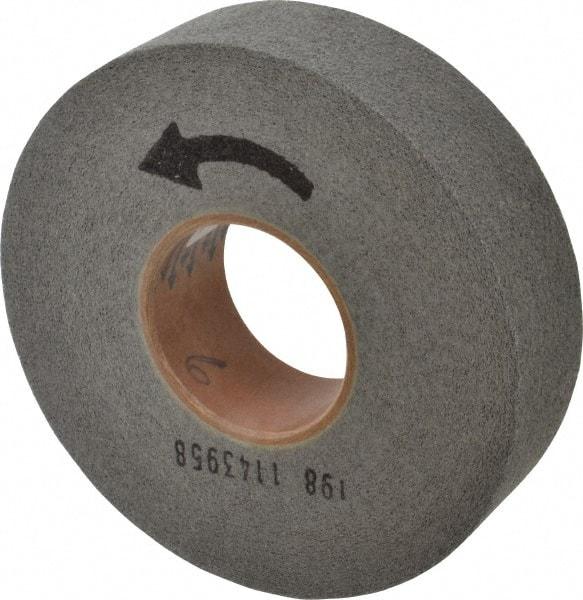 Norton - 8" Diam, 2" Face Width, 3" Center Hole, Fine Grade, Silicon Carbide Deburring Wheel - Convolute, Hard Density 9 Grade, 3,650 RPM - Apex Tool & Supply
