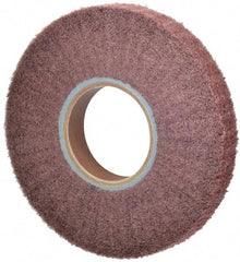 Norton - 8" Diam 220 Grit Aluminum Oxide Unmounted Flap Wheel - 3" Hole, 2" Wide, Density 5, Nonwoven, Grade Fine, 2,500 Max RPM - Apex Tool & Supply