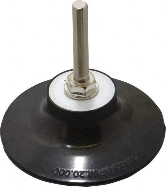 Norton - 3" Diam Quick-Change Type R Disc Backing Pad - 1/4" Shank Diam, Medium Density, 20,000 RPM, Speed-Lok TR Compatible - Apex Tool & Supply