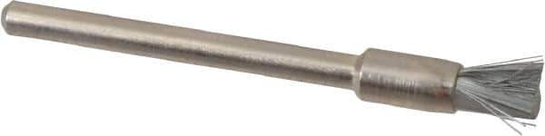 Anderson - 3/16" Brush Diam, Crimped, End Brush - 1/8" Diam Shank, 25,000 Max RPM - Apex Tool & Supply