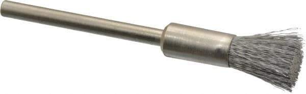 Anderson - 1/4" Brush Diam, Crimped, End Brush - 1/8" Diam Shank, 25,000 Max RPM - Apex Tool & Supply