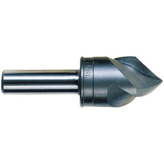 M.A. Ford - 1-1/8" Head Diam, 1/2" Shank Diam, 3 Flute 100° High Speed Steel Countersink - Apex Tool & Supply