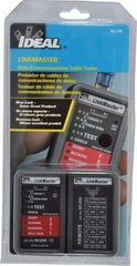 Ideal - STP & UTP Cable Tester - 10BaseT, T568A & T568B Connectors - Apex Tool & Supply