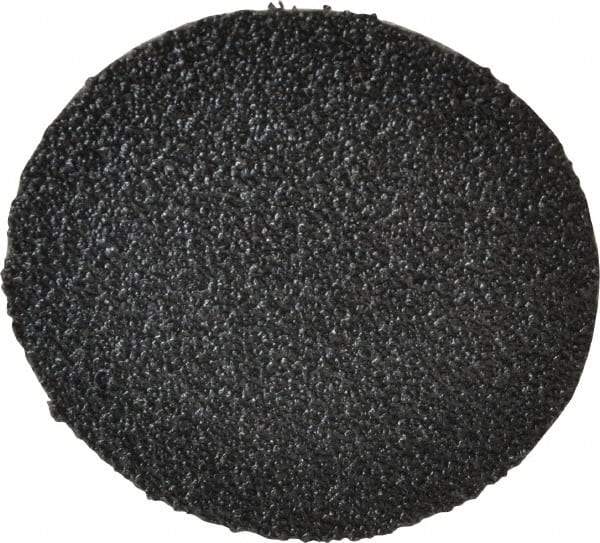 3M - 2" Disc Diam, 60 Grit, Zirconia Alumina Quick Change Disc - Type R Attaching System, Coated, Black, Medium Grade, 25,000 RPM, 501C Series - Apex Tool & Supply