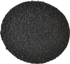 3M - 2" Disc Diam, 60 Grit, Zirconia Alumina Quick Change Disc - Type R Attaching System, Coated, Black, Medium Grade, 25,000 RPM, 501C Series - Apex Tool & Supply