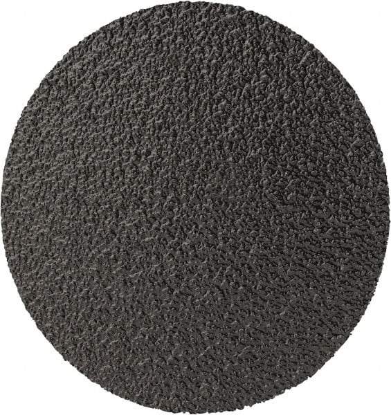 3M - 2" Disc Diam, 80 Grit, Zirconia Alumina Quick Change Disc - Type R Attaching System, Coated, Black, Medium Grade, 25,000 RPM, 501C Series - Apex Tool & Supply