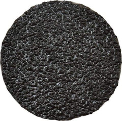 3M - 2" Disc Diam, 36 Grit, Zirconia Alumina Quick Change Disc - Type S Attaching System, Coated, Black, Very Coarse Grade, 25,000 RPM, 501C Series - Apex Tool & Supply