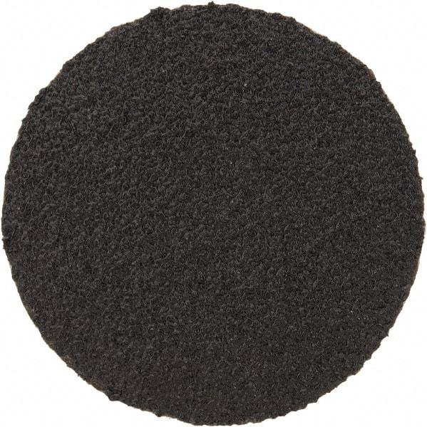 3M - 2" Disc Diam, 60 Grit, Zirconia Alumina Quick Change Disc - Type S Attaching System, Coated, Black, Medium Grade, 25,000 RPM, 501C Series - Apex Tool & Supply