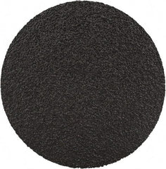 3M - 2" Disc Diam, 80 Grit, Zirconia Alumina Quick Change Disc - Type S Attaching System, Coated, Black, Medium Grade, 25,000 RPM, 501C Series - Apex Tool & Supply