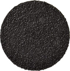 3M - 3" Disc Diam, 36 Grit, Zirconia Alumina Quick Change Disc - Type S Attaching System, Coated, Black, Very Coarse Grade, 20,000 RPM, 501C Series - Apex Tool & Supply