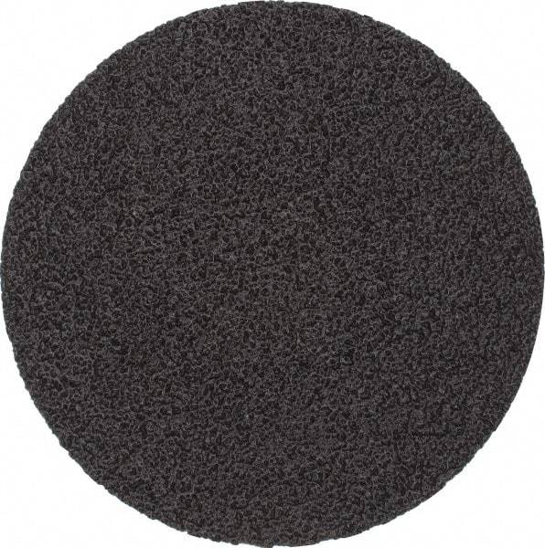 3M - 3" Disc Diam, 50 Grit, Zirconia Alumina Quick Change Disc - Type S Attaching System, Coated, Black, Coarse Grade, 20,000 RPM, 501C Series - Apex Tool & Supply