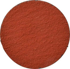 3M - 2" Disc Diam, 80 Grit, Ceramic Quick Change Disc - Type S Attaching System, Coated, Orange, Medium Grade, 25,000 RPM, 777F Series - Apex Tool & Supply
